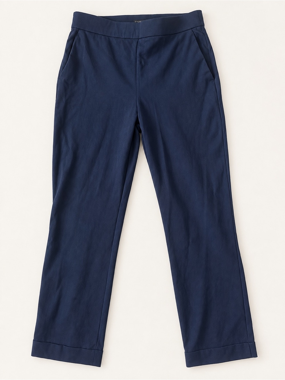 Ann Taylor Factory Navy Blue Cuffed Dress Pants Size M